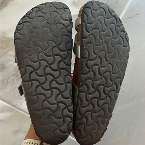 Birkenstock Silver Sandals with Anatomical Footbed - Picture 3 of 3
